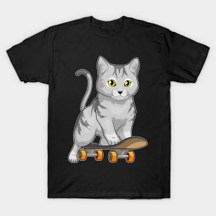 Cat Skater Skateboard Sports T-Shirt